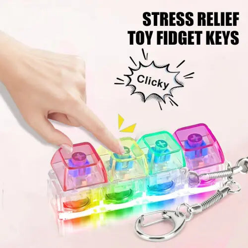 LED Key Clicker Keychain