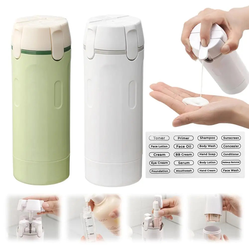BrendHome 4-in-1 Travel Pump Bottle