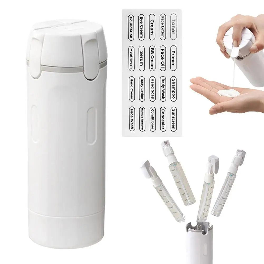 BrendHome 4-in-1 Travel Pump Bottle
