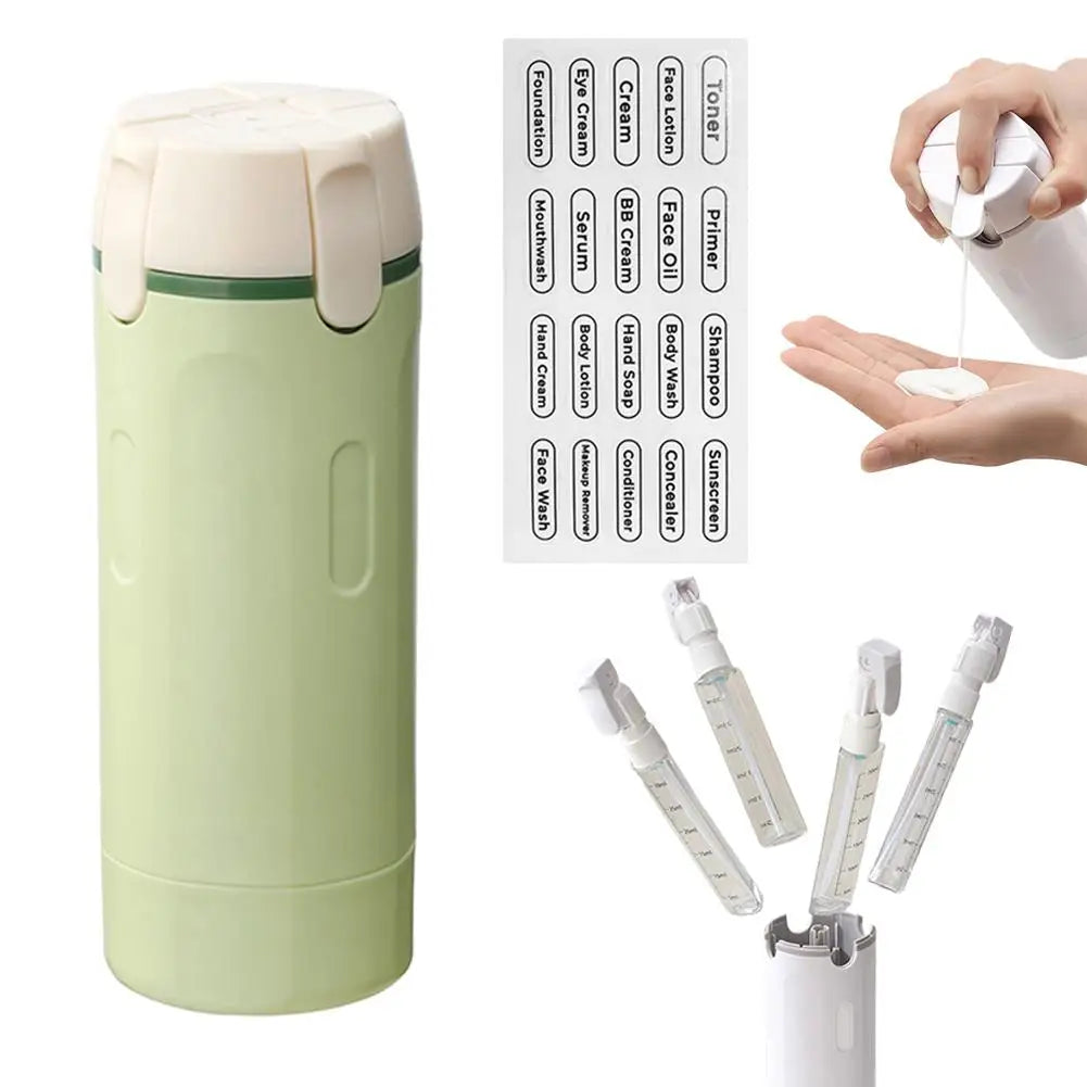 BrendHome 4-in-1 Travel Pump Bottle