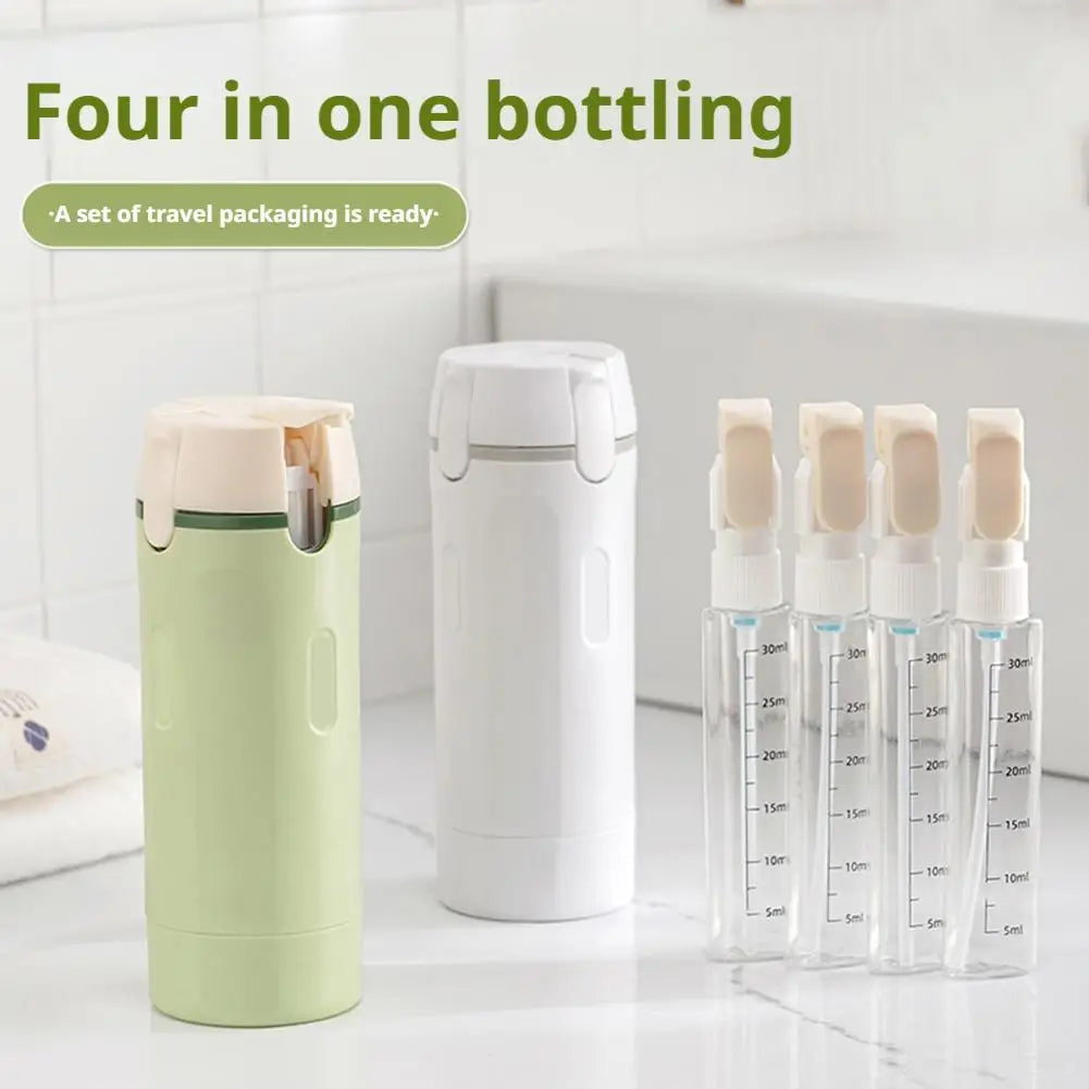 BrendHome 4-in-1 Travel Pump Bottle