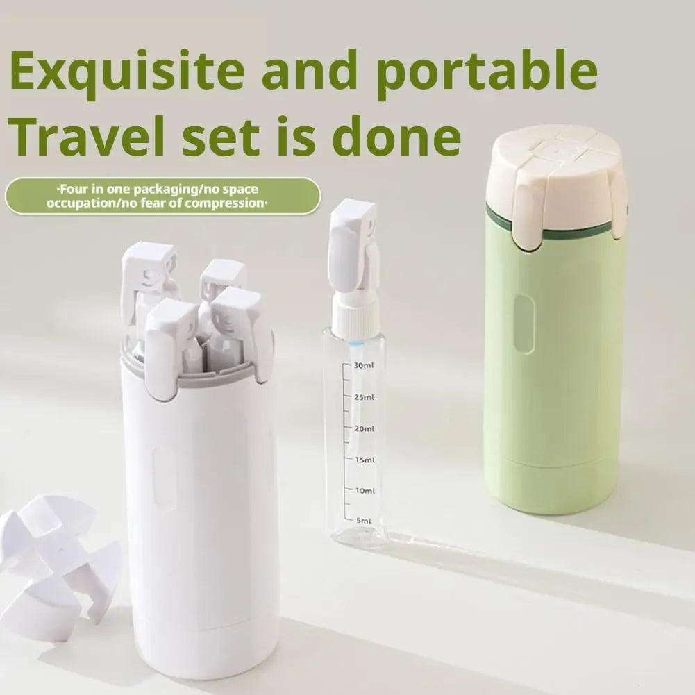 BrendHome 4-in-1 Travel Pump Bottle