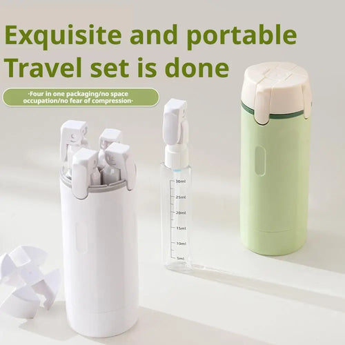 BrendHome 4-in-1 Travel Pump Bottle