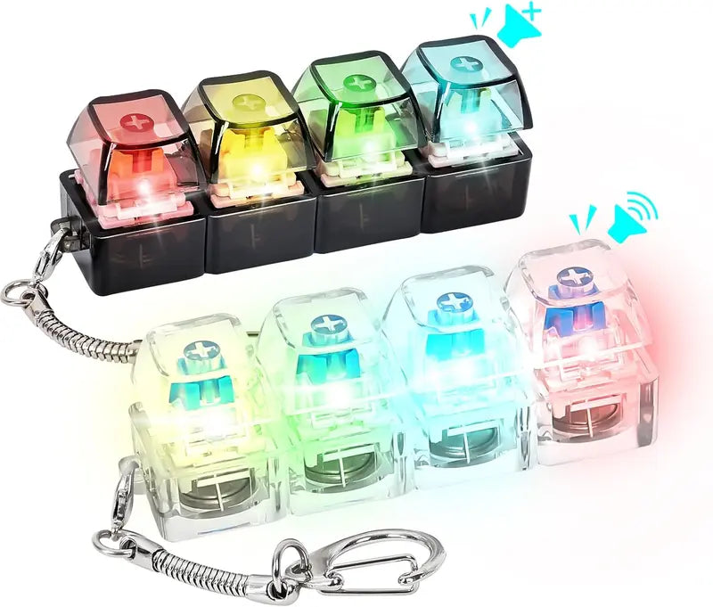LED Key Clicker Keychain